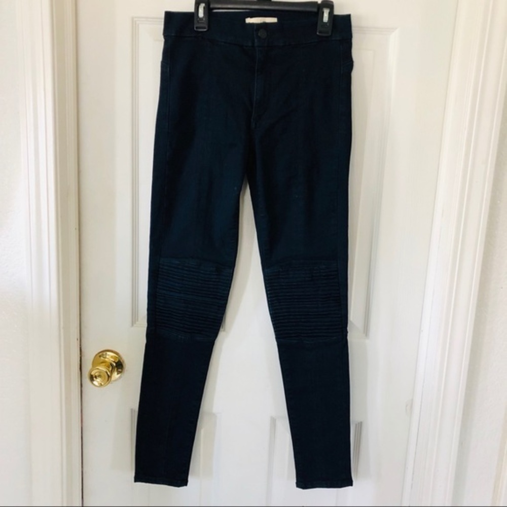 GAP dark navy high rise true skinny denim cotton stretch legging pants size 2